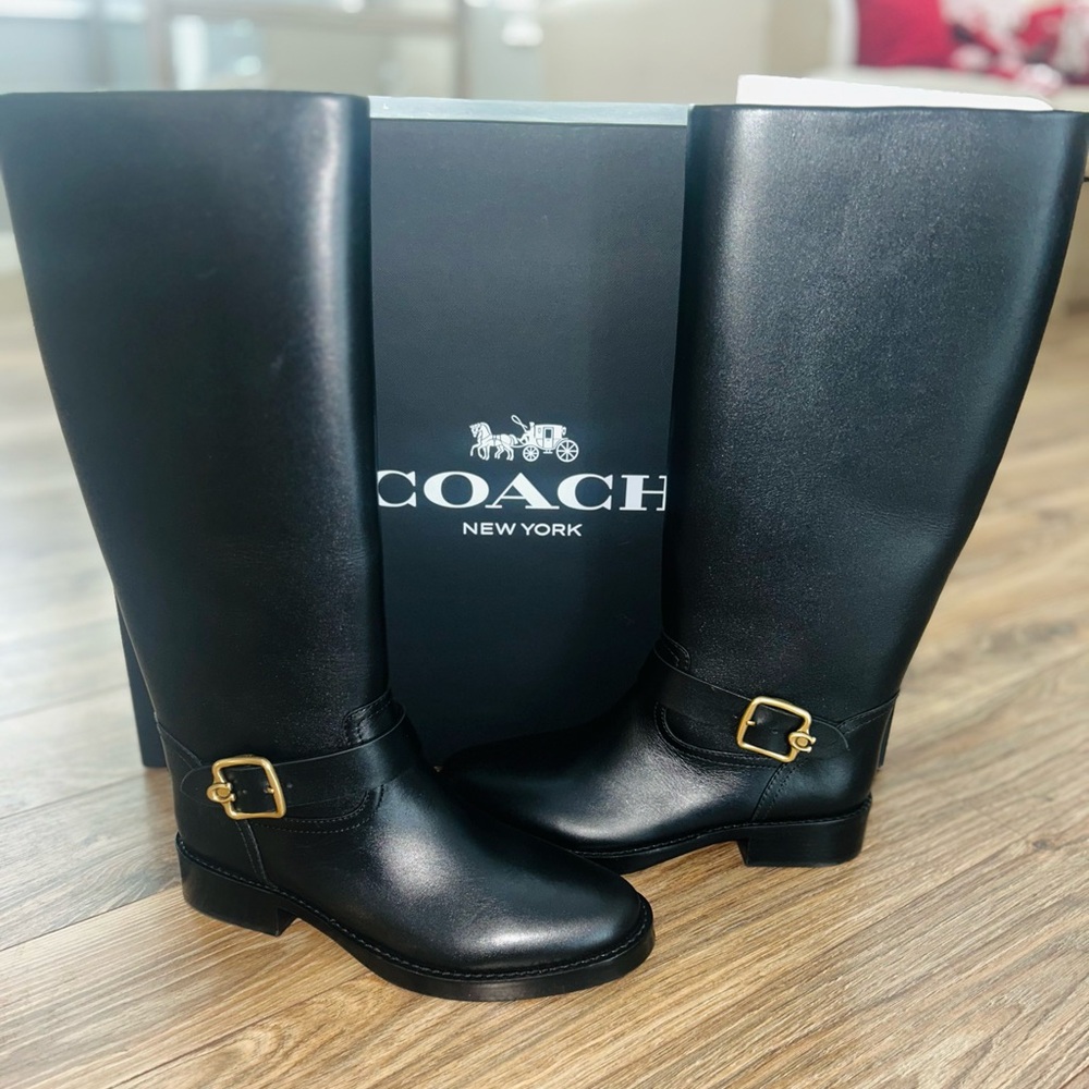 COACH Madeline Riding Boots Size 8 NWT